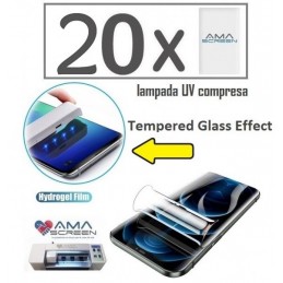 PELLICOLA FRONTALE AMASCREEN UNIVERSALE UV APPLICATION TRASPARENTE - SET 20 PZ.