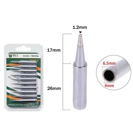 PUNTE PER STAZIONE SALDANTE BEST BST-900M-T-B (SET 10 PZ.)