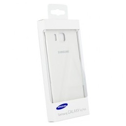 COVER BATTERIA SAMSUNG EF-OG850SW PER SM-G850F GALAXY ALPHA BIANCO