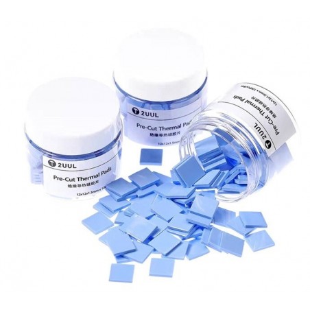 PAD TERMICO 12mmX12mmX1.5mm 2UUL (SET 100 PZ.)
