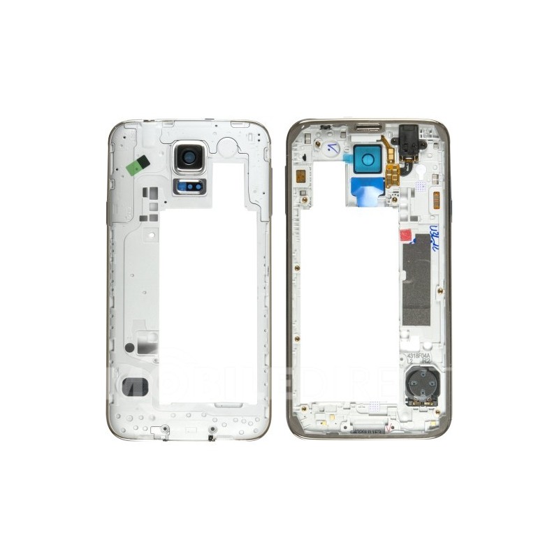 COVER CENTRALE SAMSUNG GALAXY S5 SM-G900 BIANCO