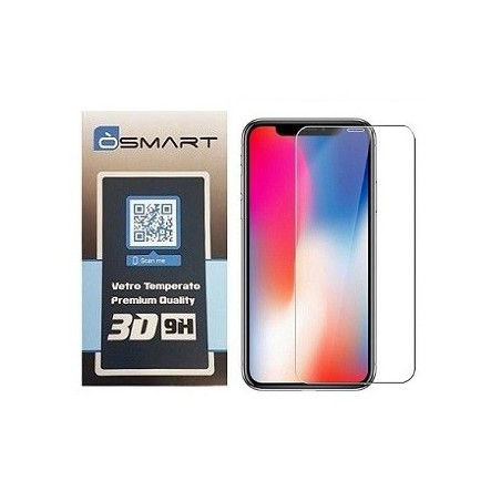 VETRO TEMPERATO APPLE IPHONE X / XS / 11 PRO  - 3D BORDINO TRASPARENTE