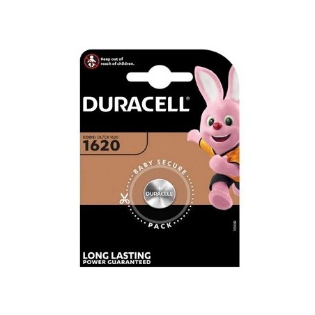 BATTERIA AL LITIO 3 VOLT A BOTTONE CR1620 DURACELL