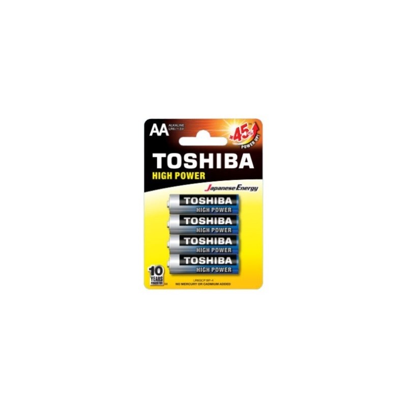 BATTERIA STILO AA ALCALINE TOSHIBA LR6 CONF. 4PZ