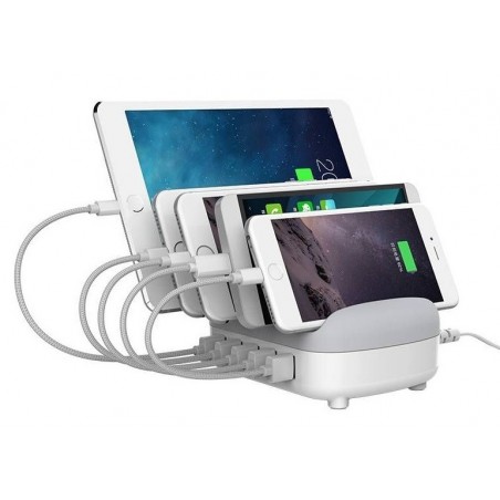 STAZIONE DI RICARICA 5 PORTE USB 40W ORICO DUK-5P