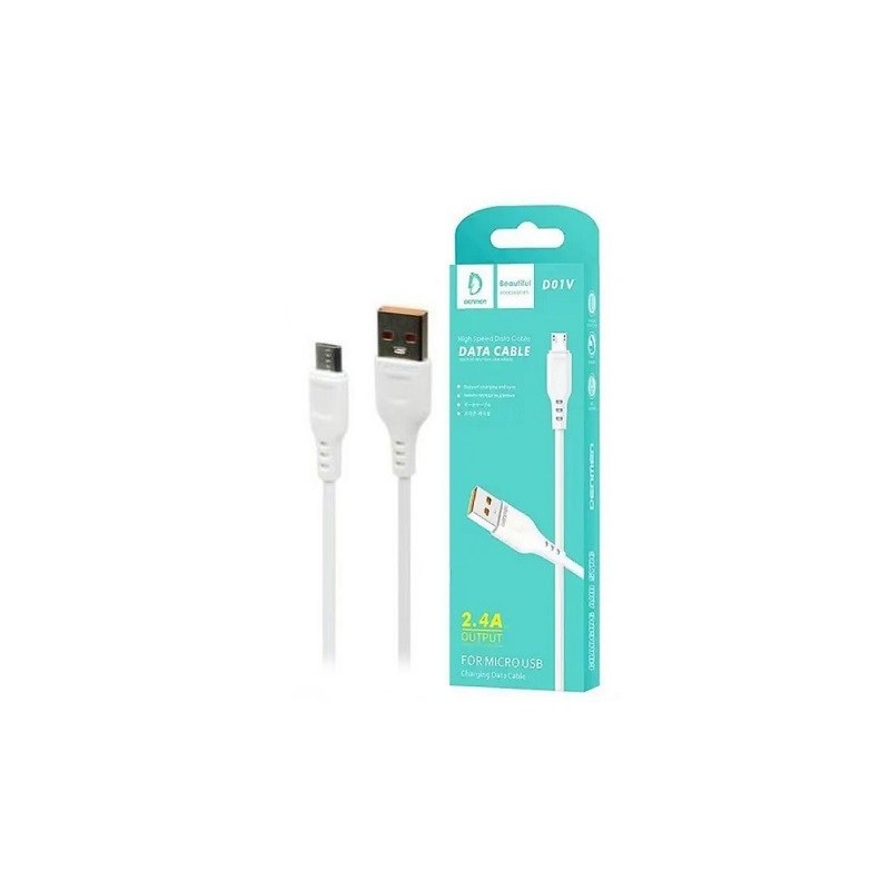 CAVO MICRO USB / USB 1MT BIANCO VDENMENV D01V