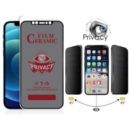 PELLICOLA CERAMIC APPLE IPHONE X - OPACA PRIVACY CON BORDINO NERO