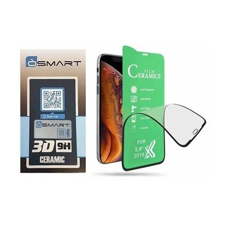 PELLICOLA CERAMIC APPLE IPHONE 13 PRO / 14 - TRASPARENTE CON BORDINO NERO
