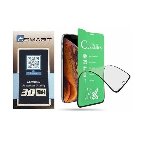PELLICOLA CERAMIC APPLE IPHONE 7 / 8 /SE 2020 - TRASPARENTE CON BORDINO NERO