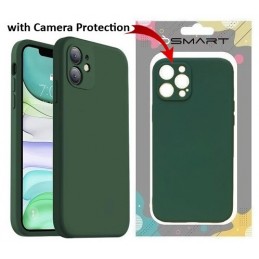 COVER PROTEZIONE APPLE IPHONE 11 - SILICONE VERDE MILITARE (CON PROTEZIONE FOTOCAMERA)