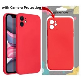 COVER PROTEZIONE APPLE IPHONE 11 - SILICONE ROSSO (CON PROTEZIONE FOTOCAMERA)