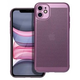 COVER PROTEZIONE APPLE IPHONE 11 - TRASPIRANTE TPU VIOLA (CON PROTEZIONE FOTOCAMERA)