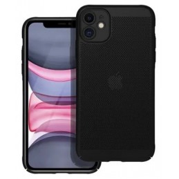 COVER PROTEZIONE APPLE IPHONE 11 - TRASPIRANTE TPU NERO (CON PROTEZIONE FOTOCAMERA)