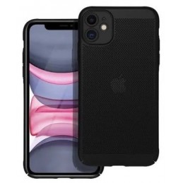 COVER PROTEZIONE APPLE IPHONE 15 PLUS - TRASPIRANTE TPU NERO (CON PROTEZIONE FOTOCAMERA)