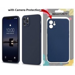 COVER PROTEZIONE APPLE IPHONE 11 PRO - SILICONE DARK BLU (CON PROTEZIONE FOTOCAMERA)