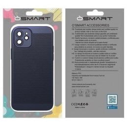 COVER PROTEZIONE APPLE IPHONE 12 - TRASPIRANTE TPU BLU (CON PROTEZIONE FOTOCAMERA)