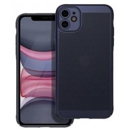 COVER PROTEZIONE APPLE IPHONE 12 - TRASPIRANTE TPU BLU (CON PROTEZIONE FOTOCAMERA)