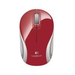 MOUSE WIRELESS LOGITECH M187 USB ROSSO