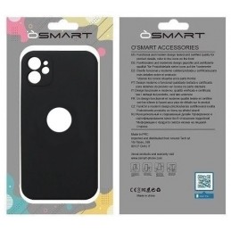 COVER PROTEZIONE APPLE IPHONE 13 PRO MAX - SOFT SILICONE NERO (CON PROTEZIONE FOTOCAMERA E FORO PER IL LOGO)