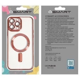 COVER PROTEZIONE APPLE IPHONE 11 - MAGSAFE TPU TRASPARENTE/ROSA GOLD (CON PROTEZIONE FOTOCAMERA)