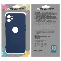 COVER PROTEZIONE APPLE IPHONE 14 - SOFT SILICONE BLU (CON PROTEZIONE FOTOCAMERA E FORO PER IL LOGO)