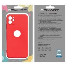 COVER PROTEZIONE APPLE IPHONE 13 MINI - SOFT SILICONE ROSSO (CON PROTEZIONE FOTOCAMERA E FORO PER IL LOGO)