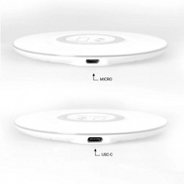 BASE DI RICARICA INDUTTIVA WIRELESS FAST CHARGER 15W MT30 COLORE BIANCO