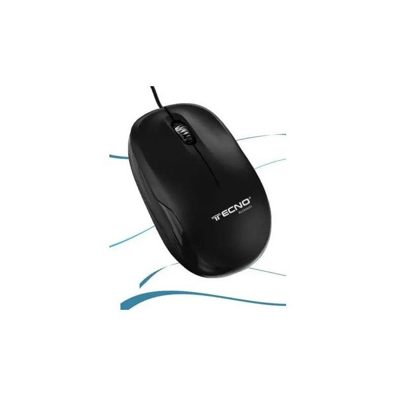 MOUSE TECNO TC-14 USB 1200DPI BK