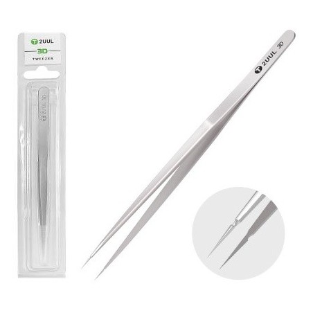 PINZETTA CON PUNTA DRITTA 3D IN ACCIAO 2UUL TW-1