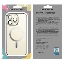 COVER PROTEZIONE APPLE IPHONE 11 - MAGSAFE TPU TRASPARENTE/SILVER (CON PROTEZIONE FOTOCAMERA)