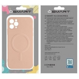 COVER PROTEZIONE APPLE IPHONE 11 PRO MAX - MAGSAFE SILICONE ROSA (CON PROTEZIONE FOTOCAMERA)