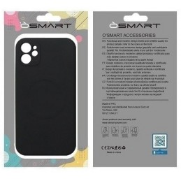 COVER PROTEZIONE APPLE IPHONE 11 PRO MAX - MAGSAFE SILICONE NERO (CON PROTEZIONE FOTOCAMERA)