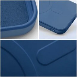 COVER PROTEZIONE APPLE IPHONE 11 PRO - MAGSAFE SILICONE BLU (CON PROTEZIONE FOTOCAMERA)