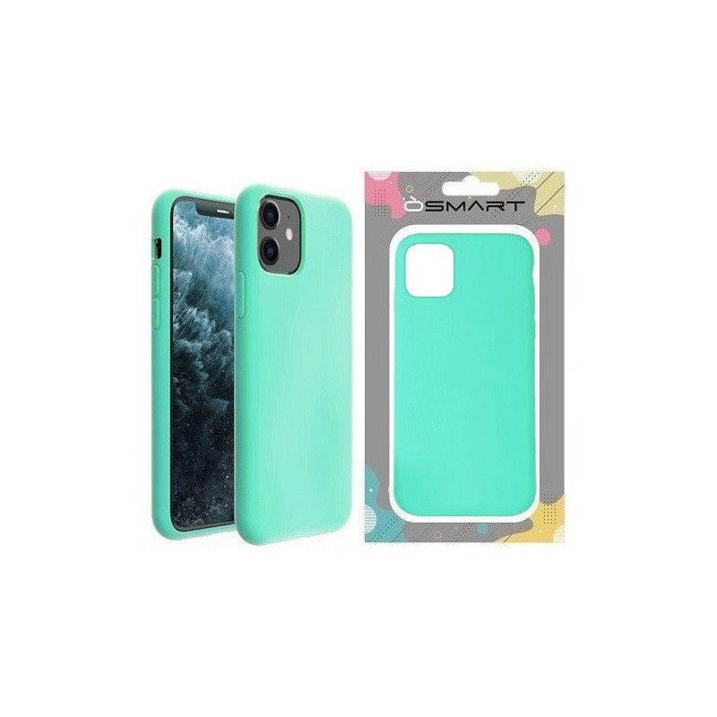 COVER PROTEZIONE APPLE IPHONE 11 PRO MAX - SILICONE VERDE MENTA