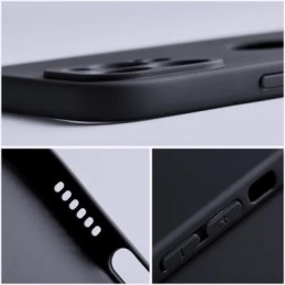 COVER PROTEZIONE APPLE IPHONE 11 - SOFT SILICONE NERO (CON PROTEZIONE FOTOCAMERA E FORO PER IL LOGO)