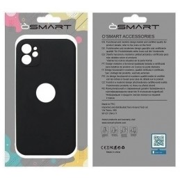 COVER PROTEZIONE APPLE IPHONE 11 PRO - SOFT SILICONE NERO (CON PROTEZIONE FOTOCAMERA E FORO PER IL LOGO)