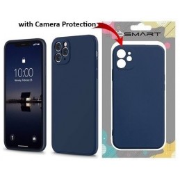 COVER PROTEZIONE APPLE IPHONE 11 PRO MAX - SILICONE DARK BLU (CON PROTEZIONE FOTOCAMERA)