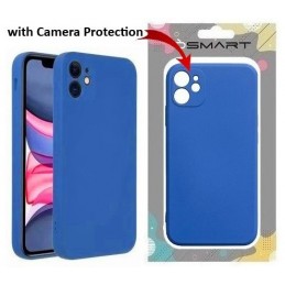 COVER PROTEZIONE APPLE IPHONE 11 PRO - SILICONE BLU (CON PROTEZIONE FOTOCAMERA)