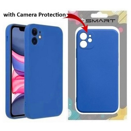 COVER PROTEZIONE APPLE IPHONE 11 PRO - SILICONE BLU (CON PROTEZIONE FOTOCAMERA)