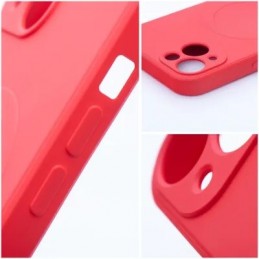 COVER PROTEZIONE APPLE IPHONE 11 PRO MAX - MAGSAFE SILICONE ROSSO (CON PROTEZIONE FOTOCAMERA)