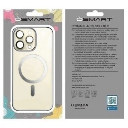 COVER PROTEZIONE APPLE IPHONE 11 PRO MAX - MAGSAFE TPU TRASPARENTE/SILVER (CON PROTEZIONE FOTOCAMERA)