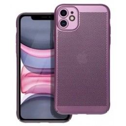 COVER PROTEZIONE APPLE IPHONE 11 PRO MAX - TRASPIRANTE TPU VIOLA (CON PROTEZIONE FOTOCAMERA)