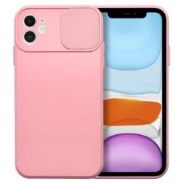 COVER PROTEZIONE APPLE IPHONE 11 PRO MAX - SLIDE SILICONE ROSA