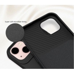 COVER PROTEZIONE APPLE IPHONE 11 PRO MAX - SLIDE SILICONE NERO