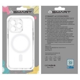 COVER PROTEZIONE APPLE IPHONE 12 - MAGSAFE TPU TRASPARENTE/BIANCO (CON PROTEZIONE FOTOCAMERA)