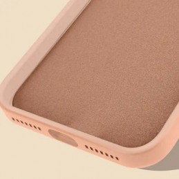 COVER PROTEZIONE APPLE IPHONE 12 - MAGSAFE SILICONE ROSA (CON PROTEZIONE FOTOCAMERA)