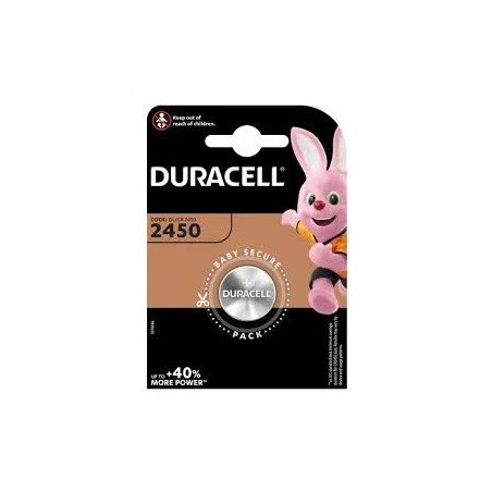 BATTERIA AL LITIO 3 VOLT A BOTTONE CR2450 DURACELL