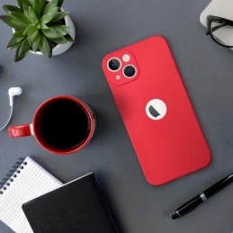 COVER PROTEZIONE APPLE IPHONE 11 PRO - SOFT SILICONE ROSSO (CON FORO PER IL LOGO)