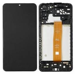 DISPLAY SAMSUNG GALAXY A04s SM-A047 NERO - CODICE FLAT SM-A047F V01 TM (W/F)