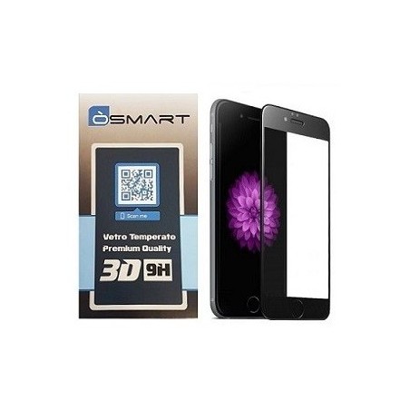 VETRO TEMPERATO APPLE IPHONE 7 / 8 / SE 2020 - 3D BORDINO NERO